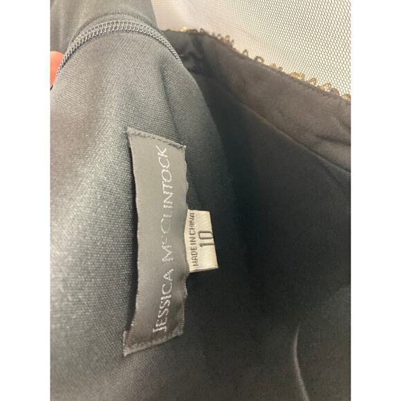 Jessica McClintock Sequin front ruched cocktail dress size 10 - Picture 4 of 4